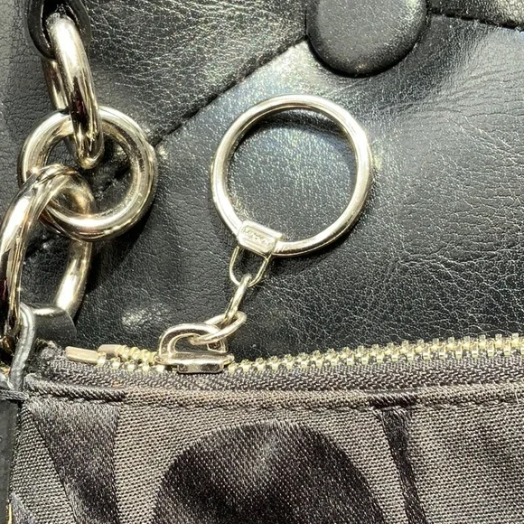 Coach Poppy Black Monogram Bag No L0926-14562